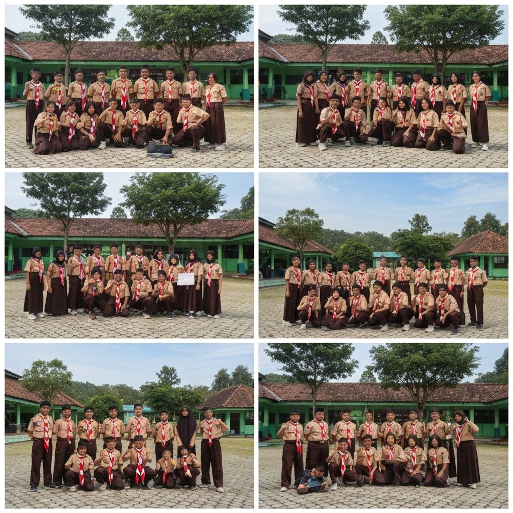 Tim Pramuka SMPN 3 Waru Juara Umum Lomba Tingkat Kabupaten